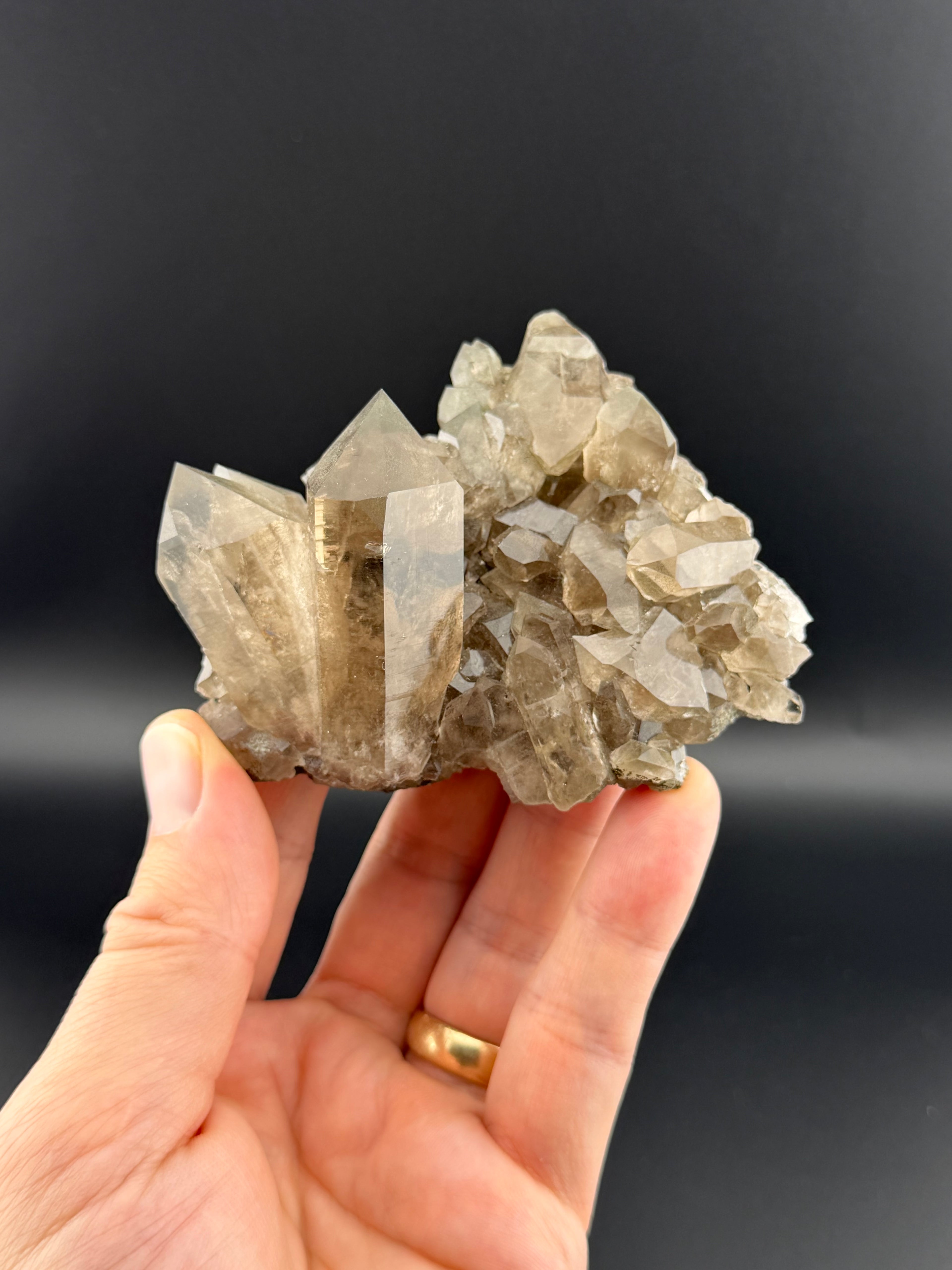 Smoky Quartz Cluster