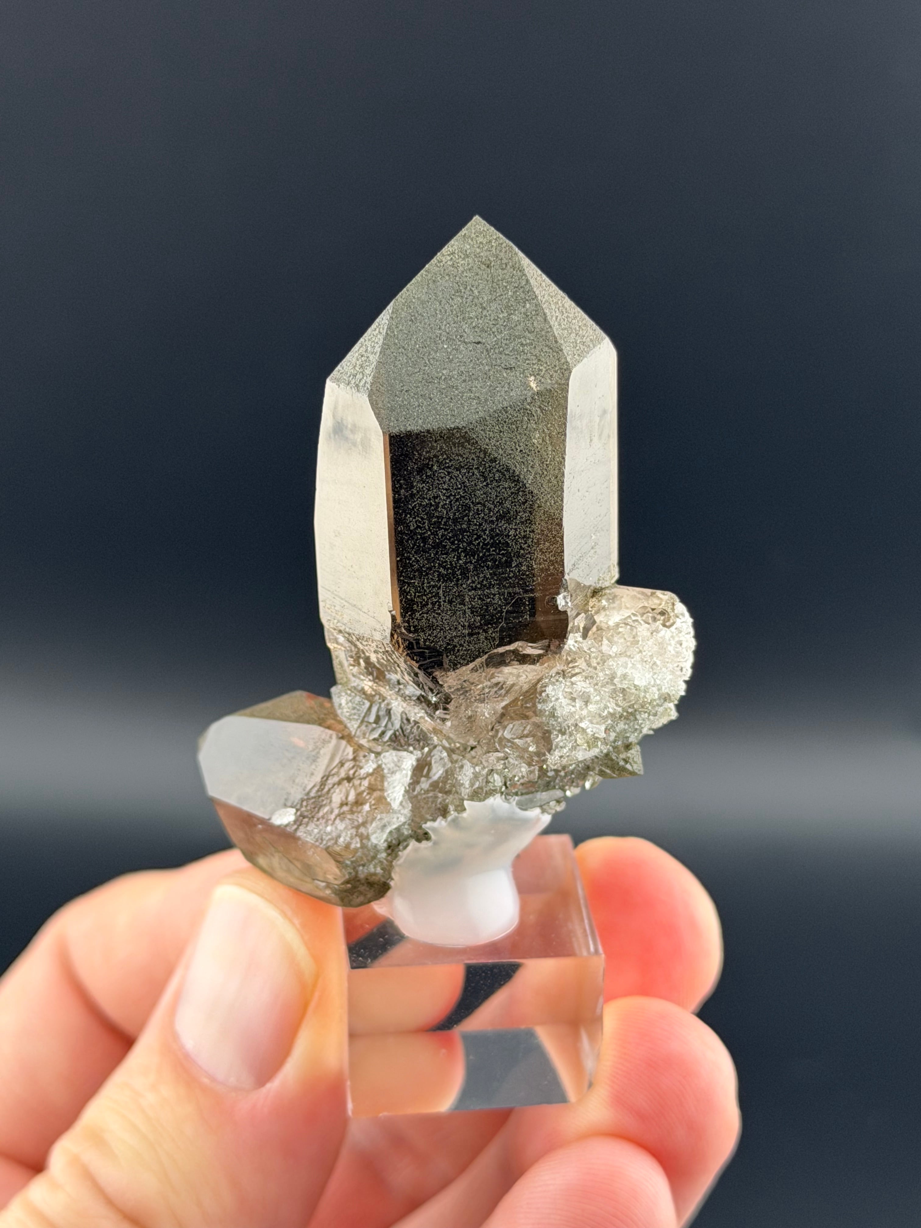 Smoky Quartz With Chlorite