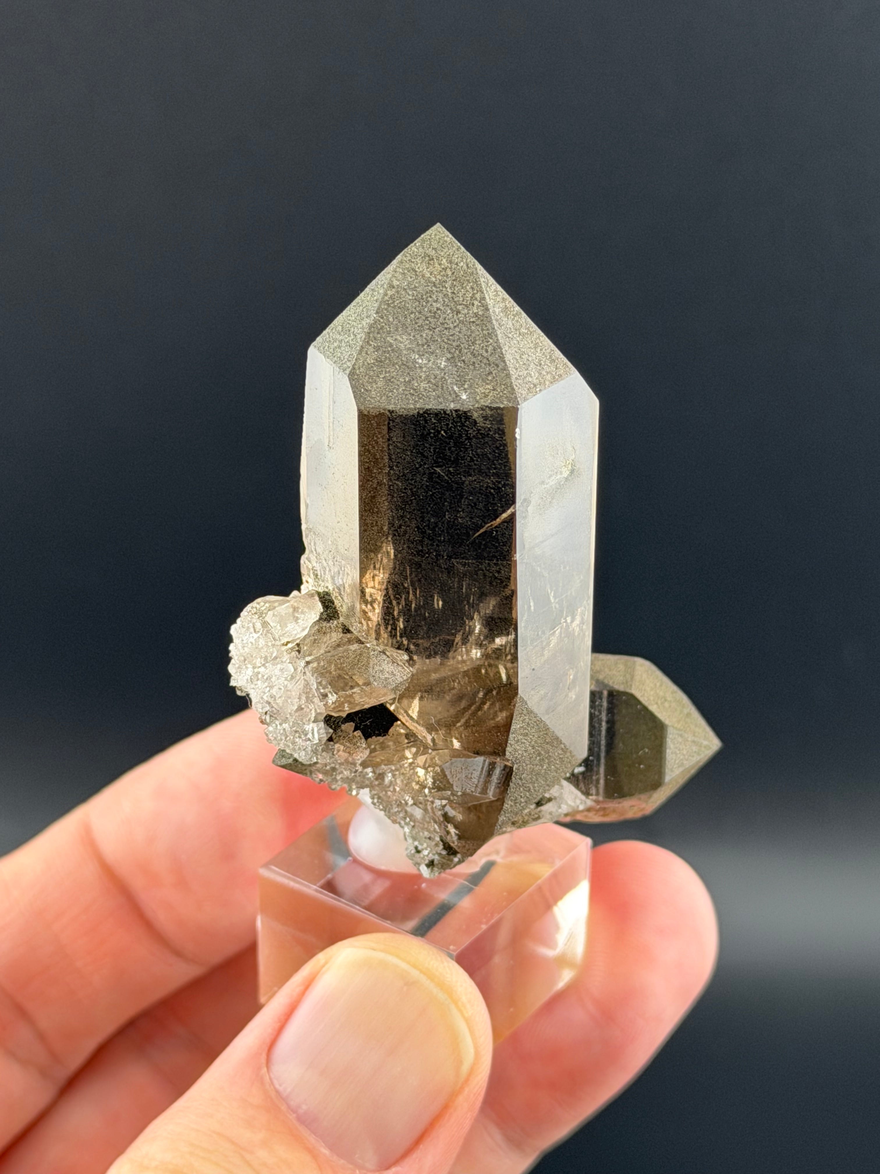 Smoky Quartz With Chlorite