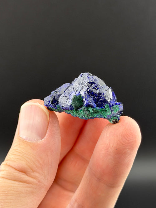 Azurite with Malachite