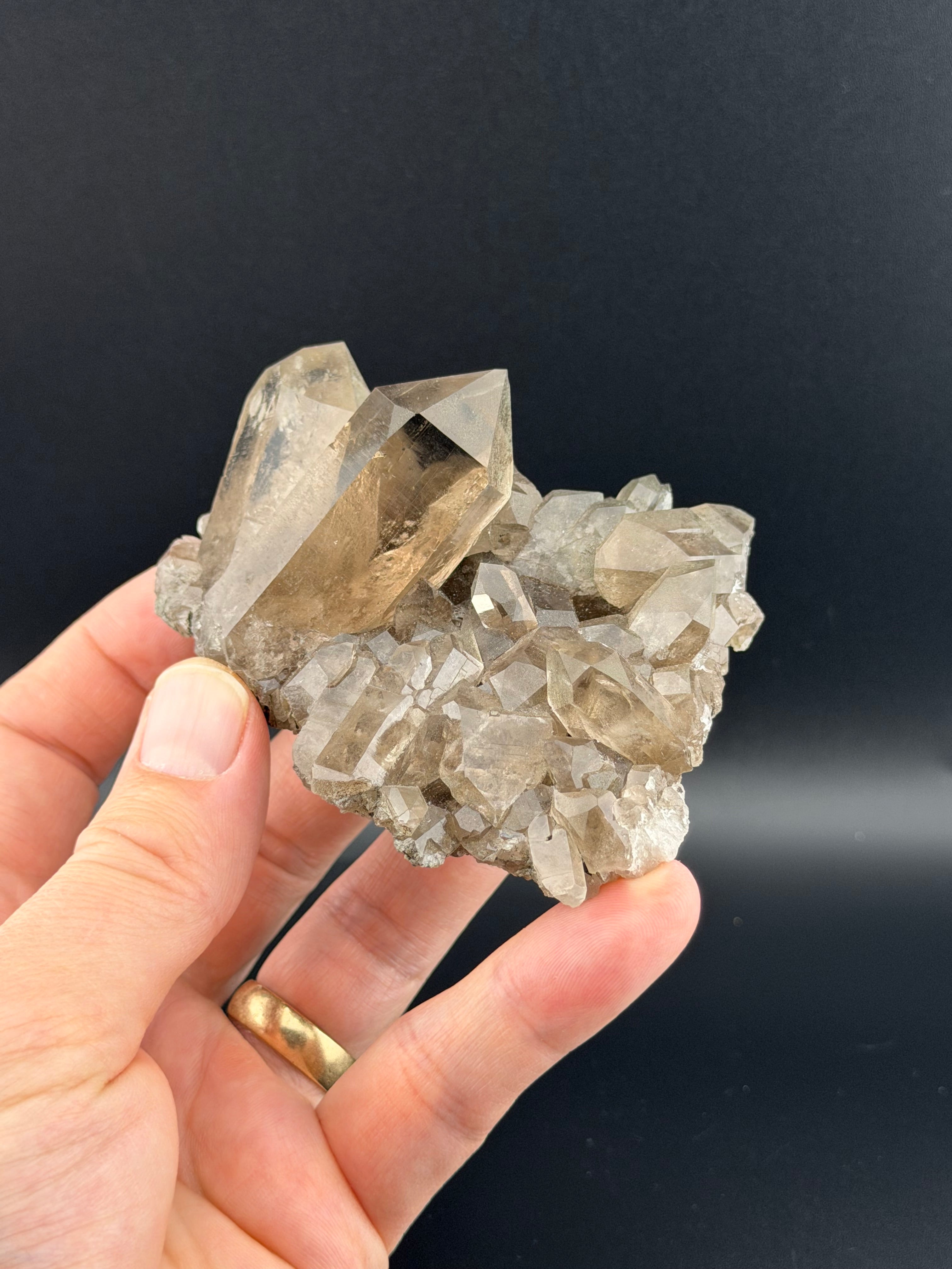 Smoky Quartz Cluster