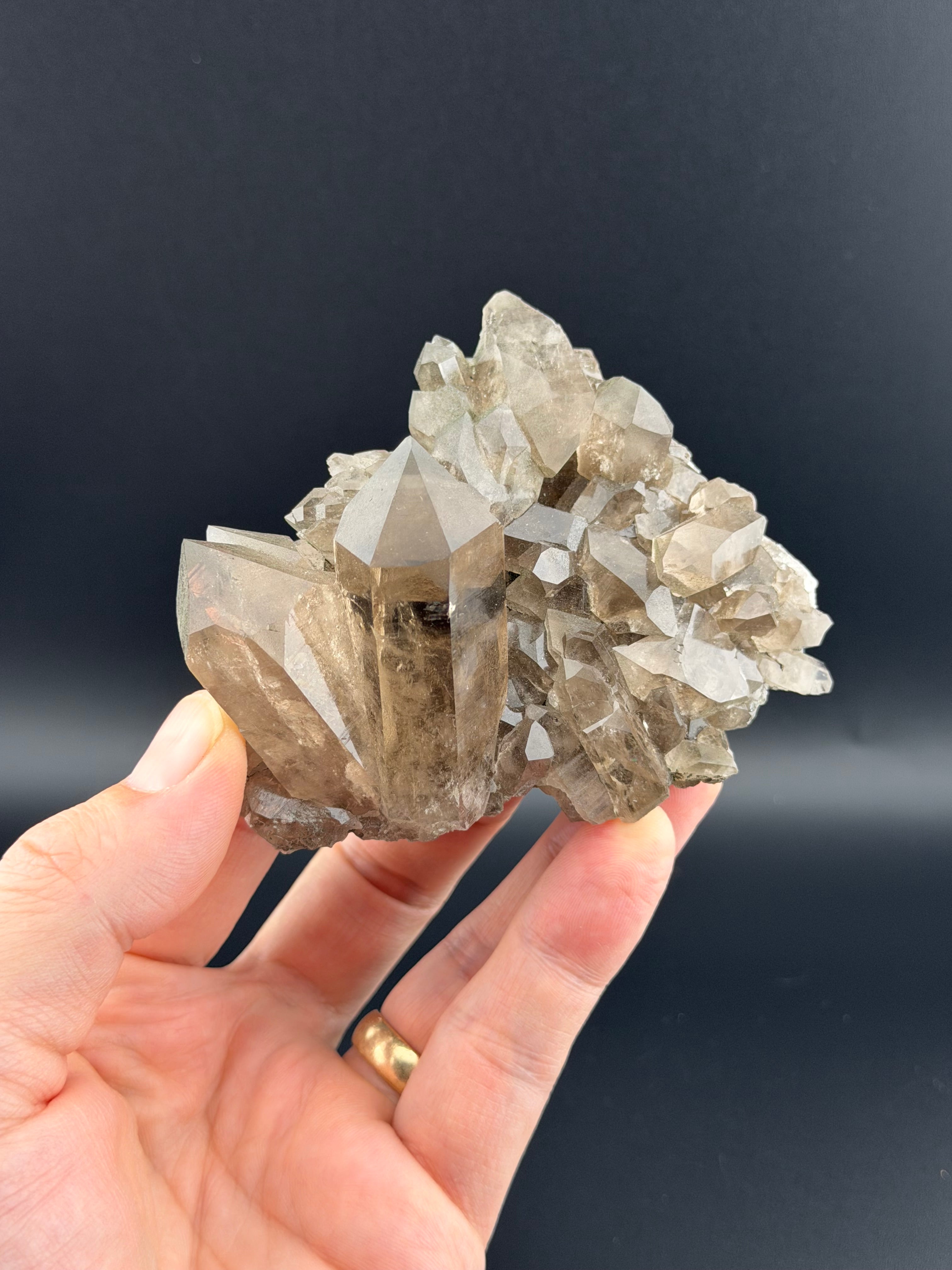 Smoky Quartz Cluster